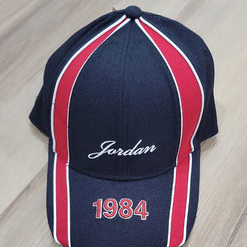 Active USA Black Cap with Red and White Accents